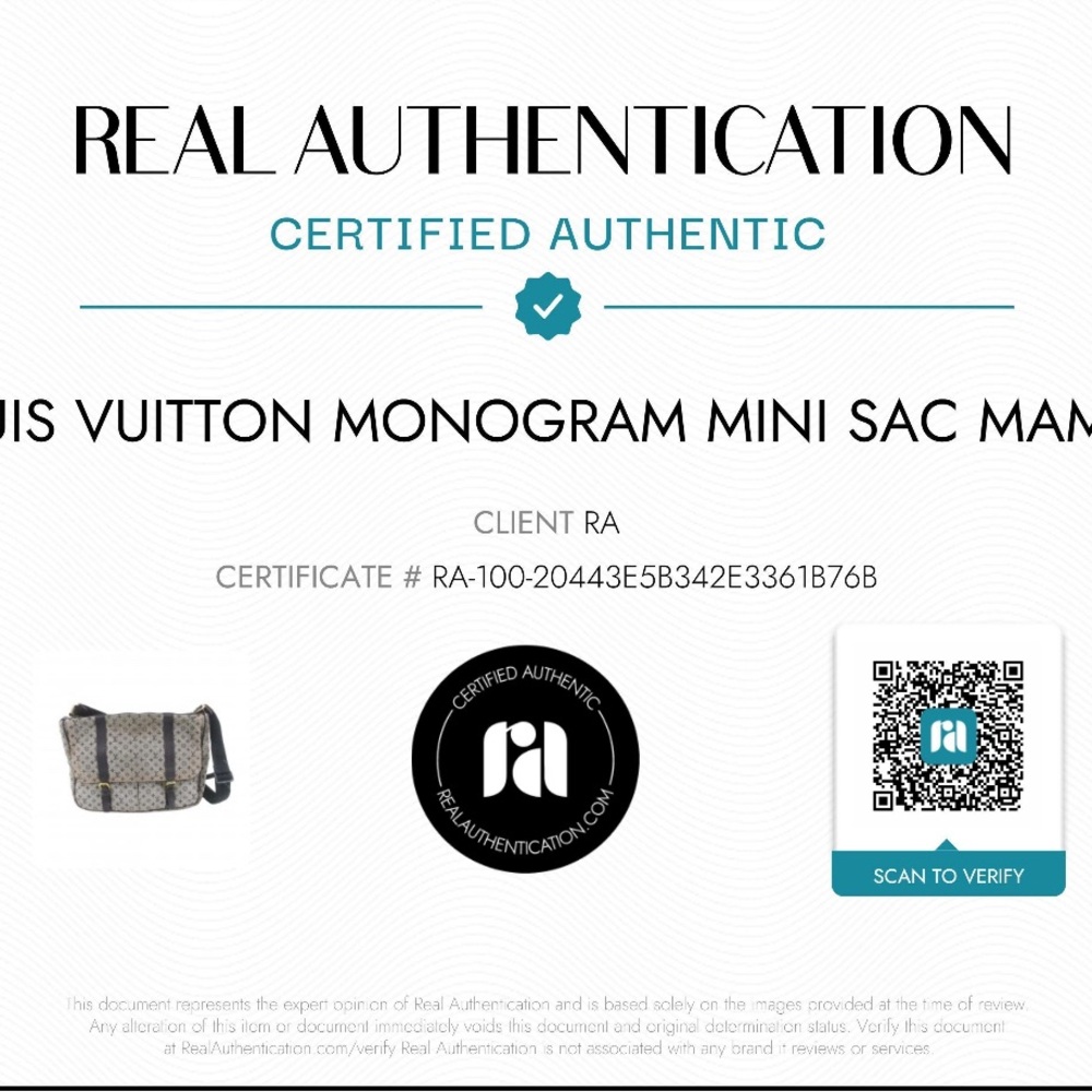 LOUIS VUITTON Blue  Monogram Mini Lin Sac A Langer Diaper Bag- RARE - Picture 8 of 10